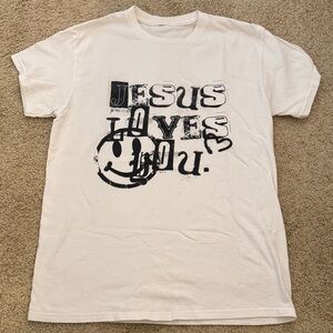 White Graphic Short Sleeve Tee